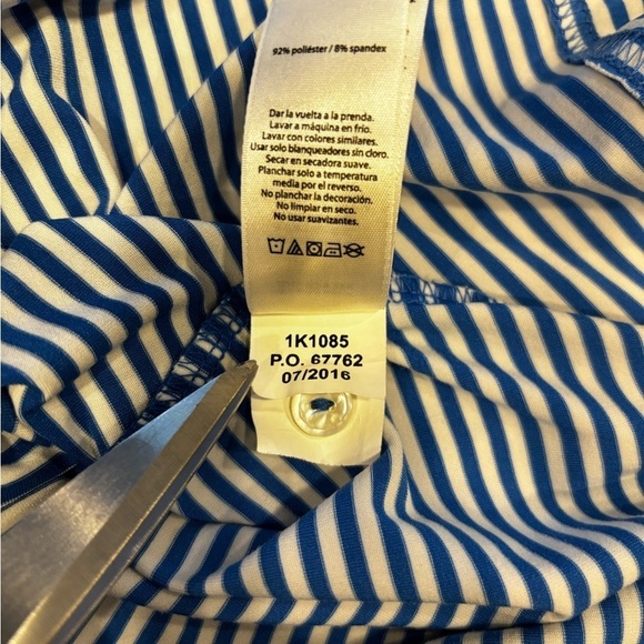 Vineyard Vines Performance Men's Blue/White‎ Striped Stretch Polo Shirt Size XL - Picture 6 of 6
